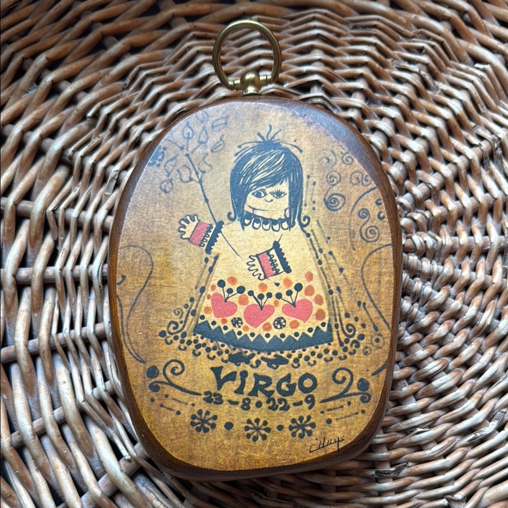 Vintage Virgo Zodiac Wall Hanging